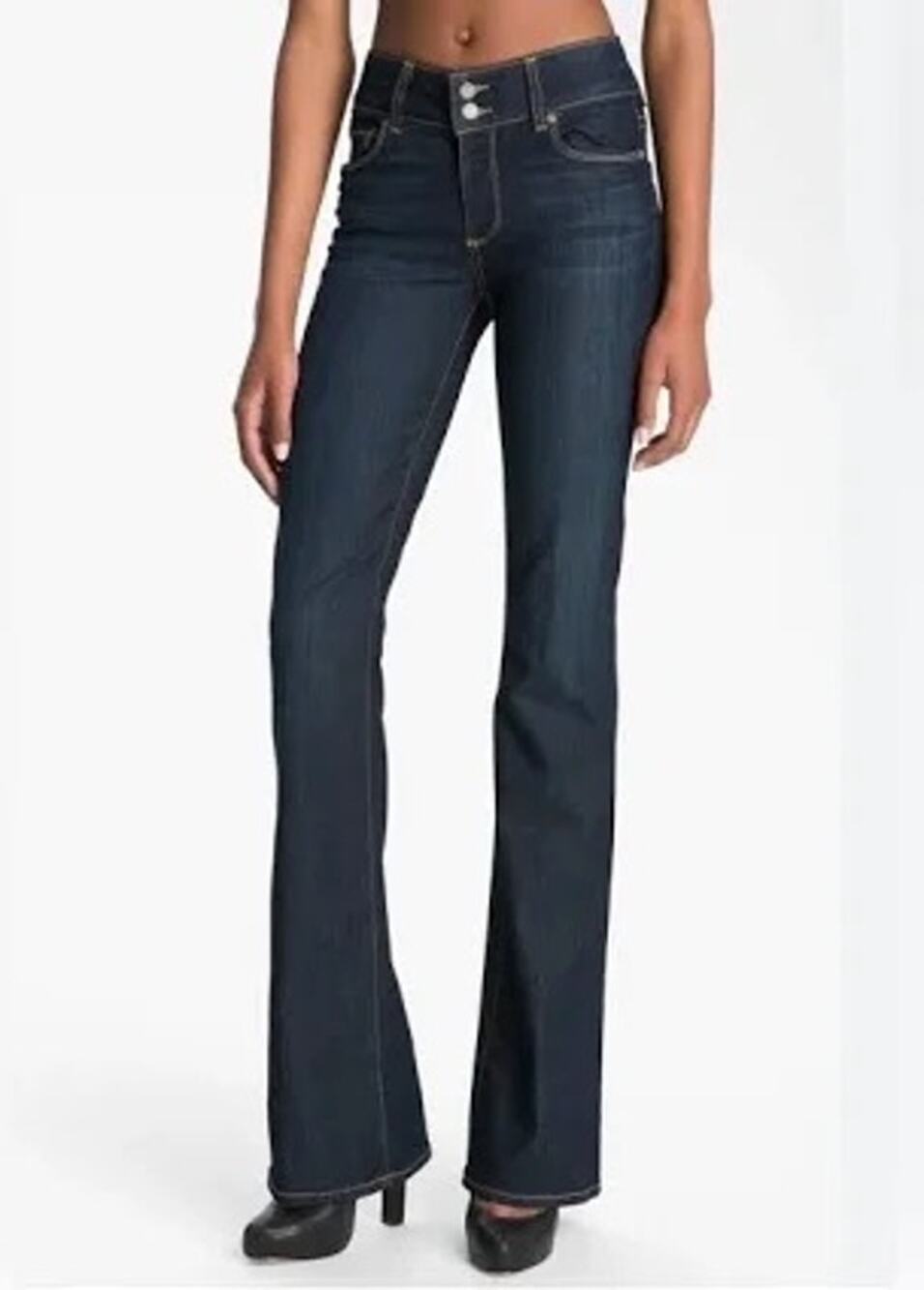 PAIGE Hidden Hills Low Rise Bootcut Jeans Women’s Size 30 Dark Wash *EUC